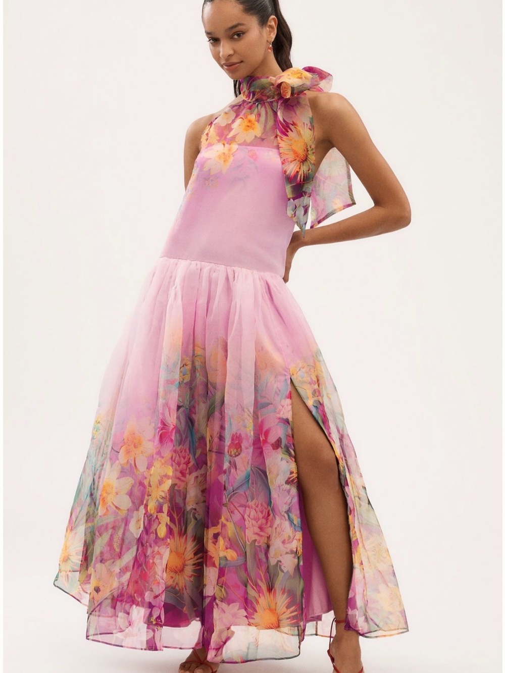 Anthropologie Floral Maxi Dress